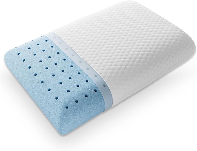 Memory Foam Pillow, Standard Size Pillows for Sleeping, Bed Pillow Soft and Comfortable, Cooling Hotel Pillow for Side Sleeper, Removable, Machine Washable Cover