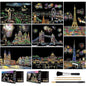 16pcs Art Scratch for Kids & Adults, Rainbow Engraving Painting Landscape Scratchboard(A4) Crafts : 16 Sheets 4 tools - Fireworks, Big Ben, Foil Engraving Art Scratch,Scratch and City Serie