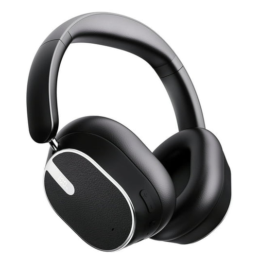 -53dB Hybrid Active Noise Cancellation Bluetooth Headphones 5.4, Transparent Modes, 50H Playtime with LED Display, Deep Bass, Clear Call, Comfort Fit Over Ear Headphones for Travel Office PC Black